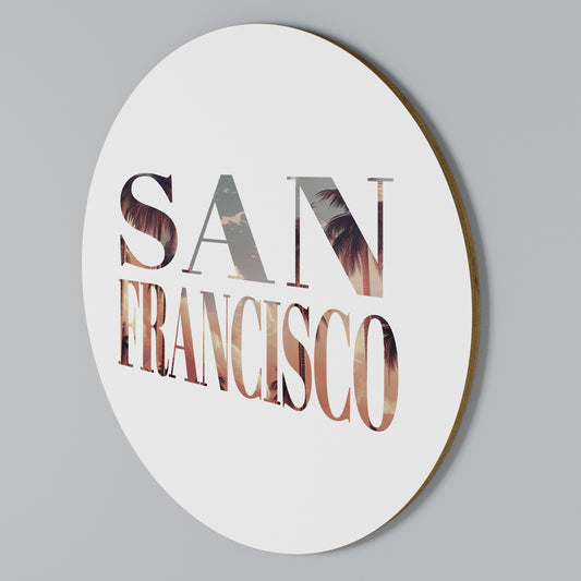 SAN FRANCISCO Kulatá nástěnná dekorace