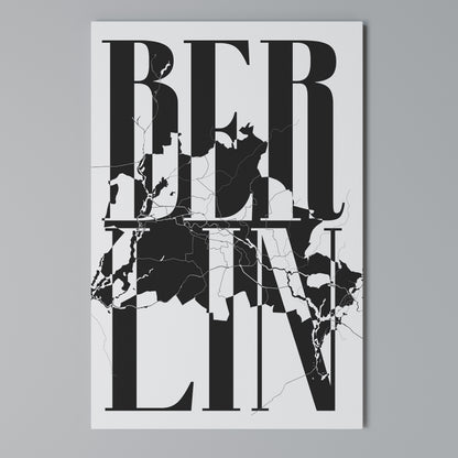 BOLD HORIZONS OF BERLIN Vertical Canvas Print