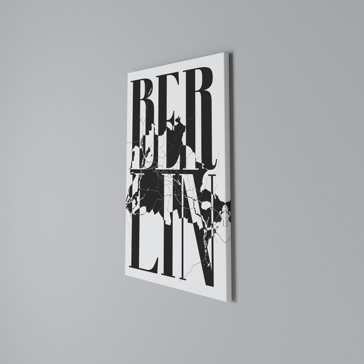 BOLD HORIZONS OF BERLIN Vertical Canvas Print