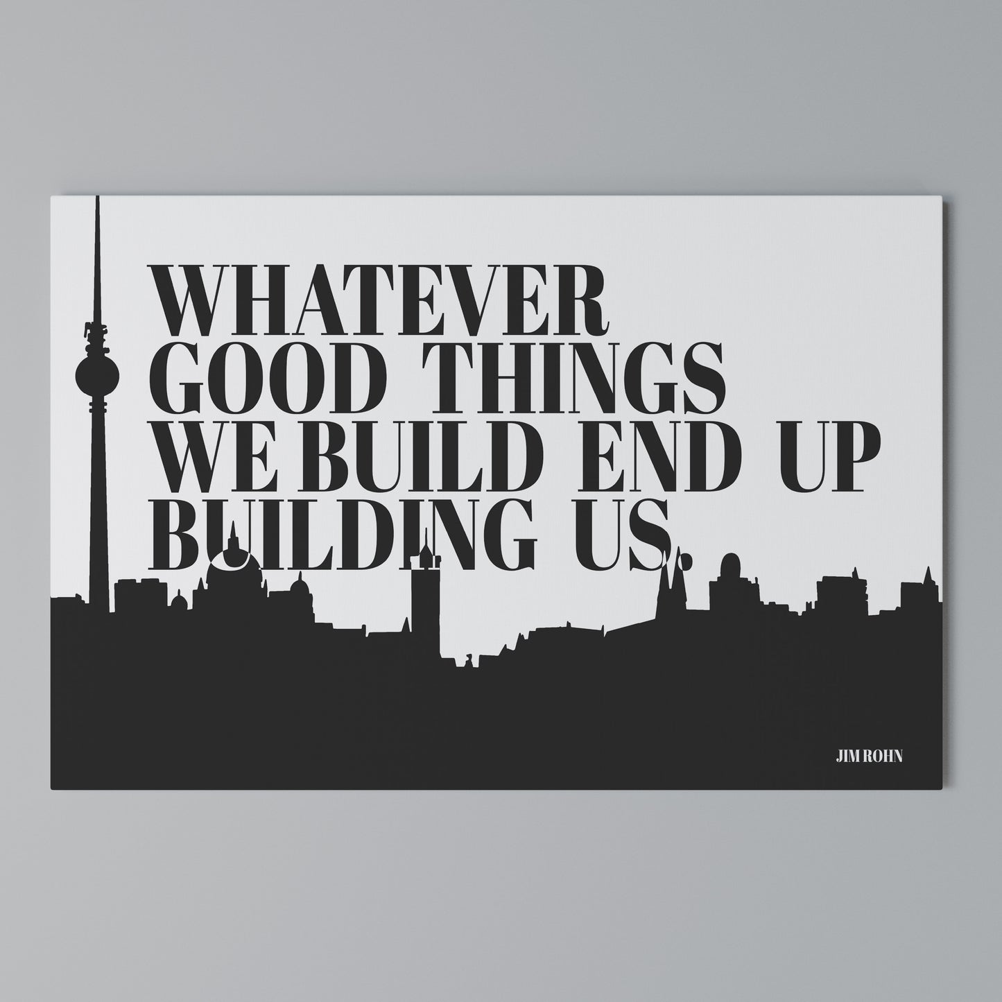 BUILDING OUR LEGACY Horizontal Canvas Print