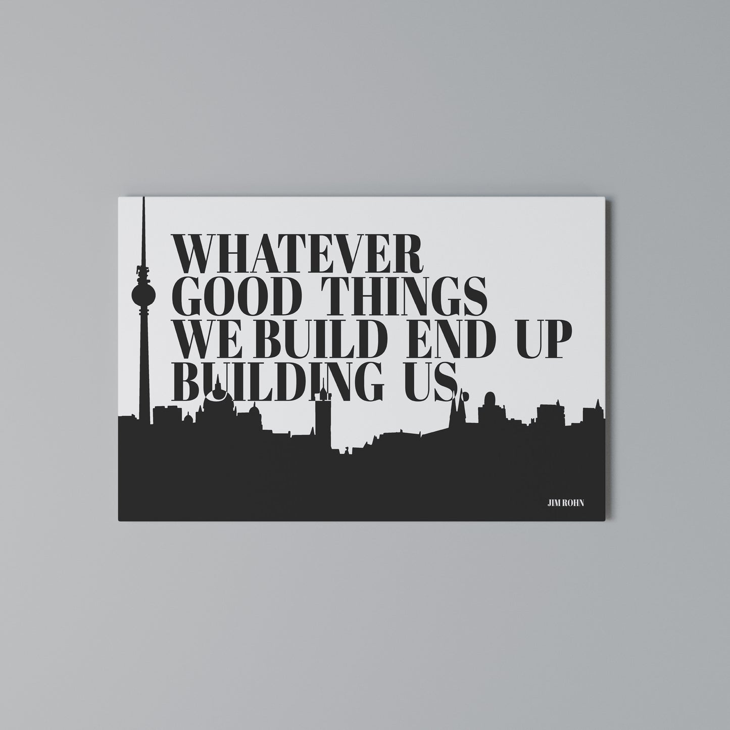 BUILDING OUR LEGACY Horizontal Canvas Print