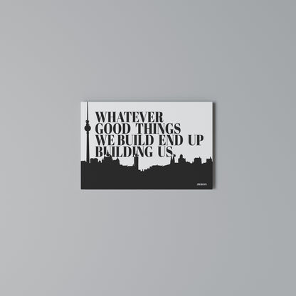 BUILDING OUR LEGACY Horizontal Canvas Print