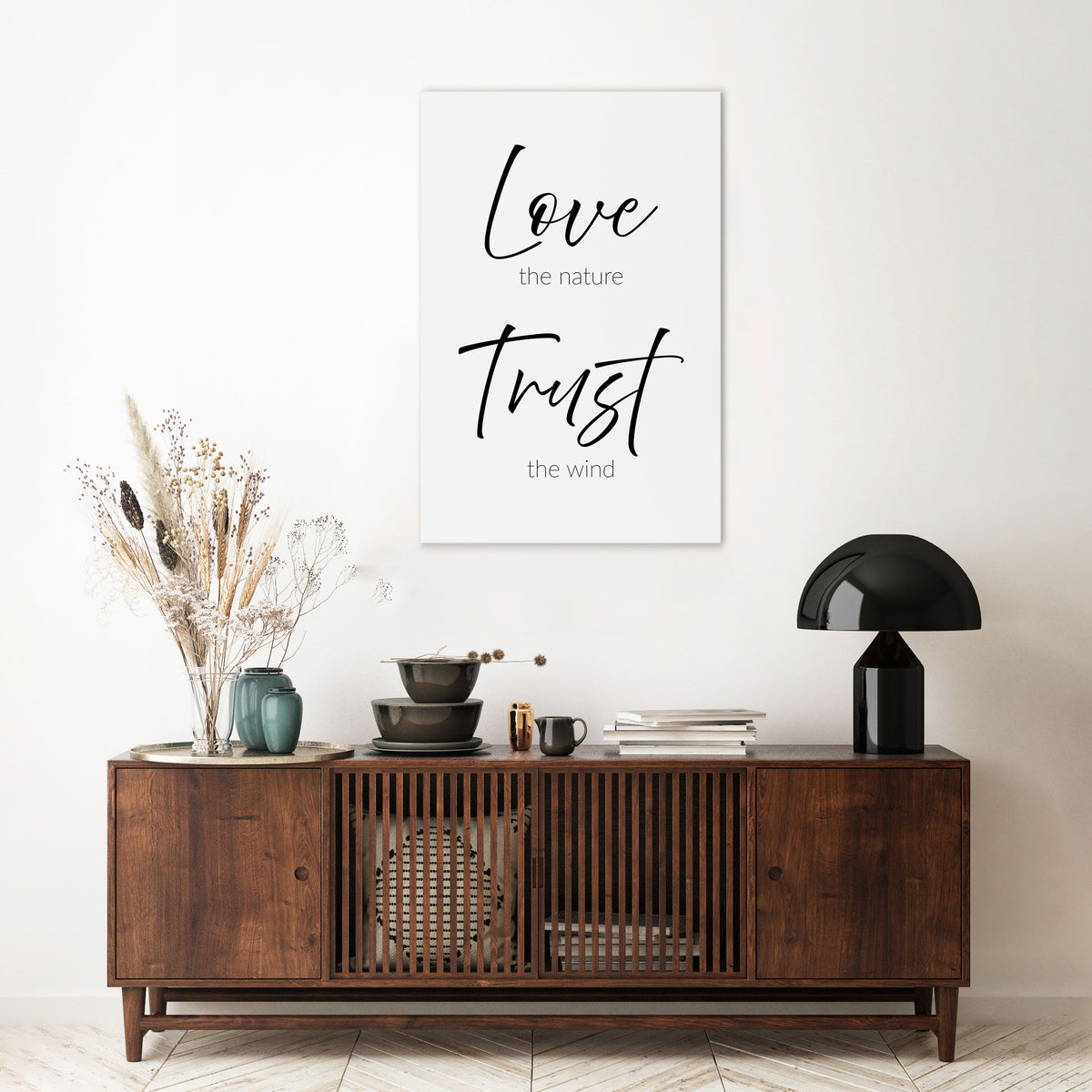 BREEZY BELIEFS Vertical Canvas Print