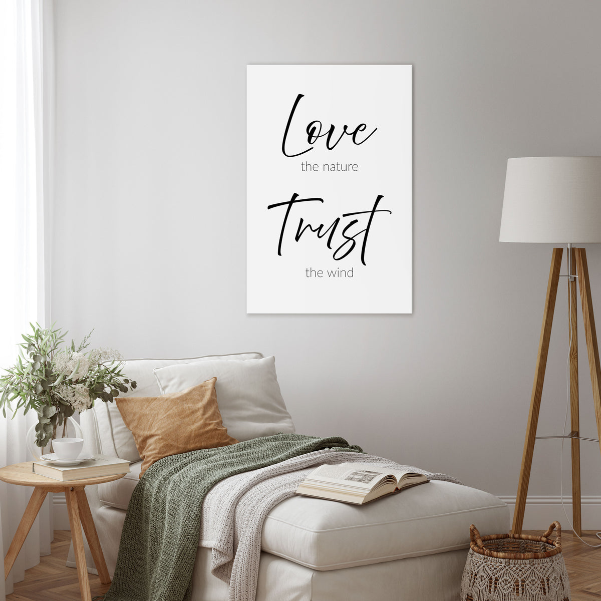 BREEZY BELIEFS Vertical Canvas Print