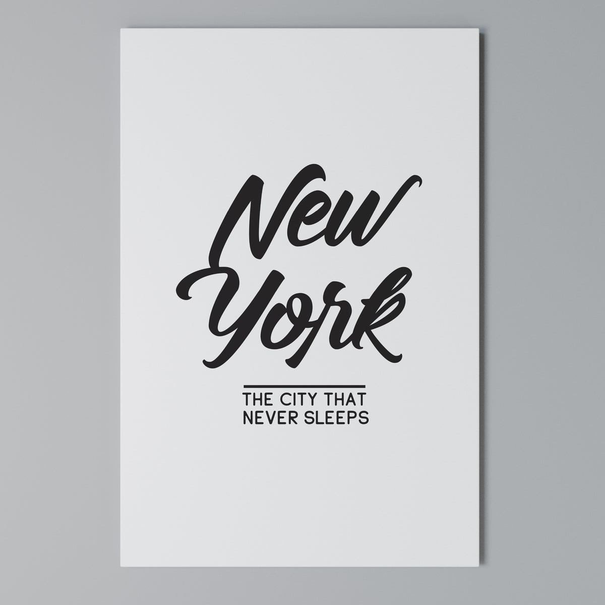 AWAKE IN NYC Vertical Canvas Print