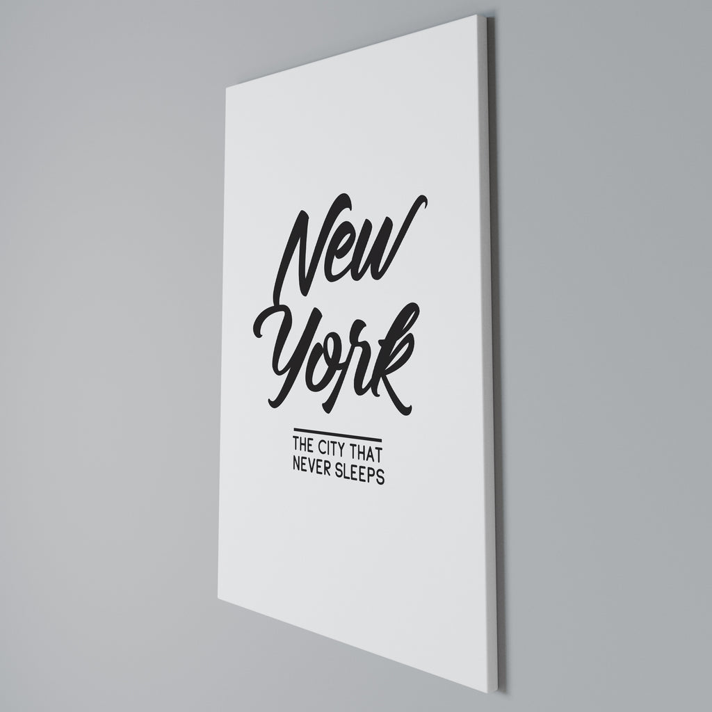 AWAKE IN NYC Vertical Canvas Print
