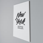 AWAKE IN NYC Vertical Canvas Print