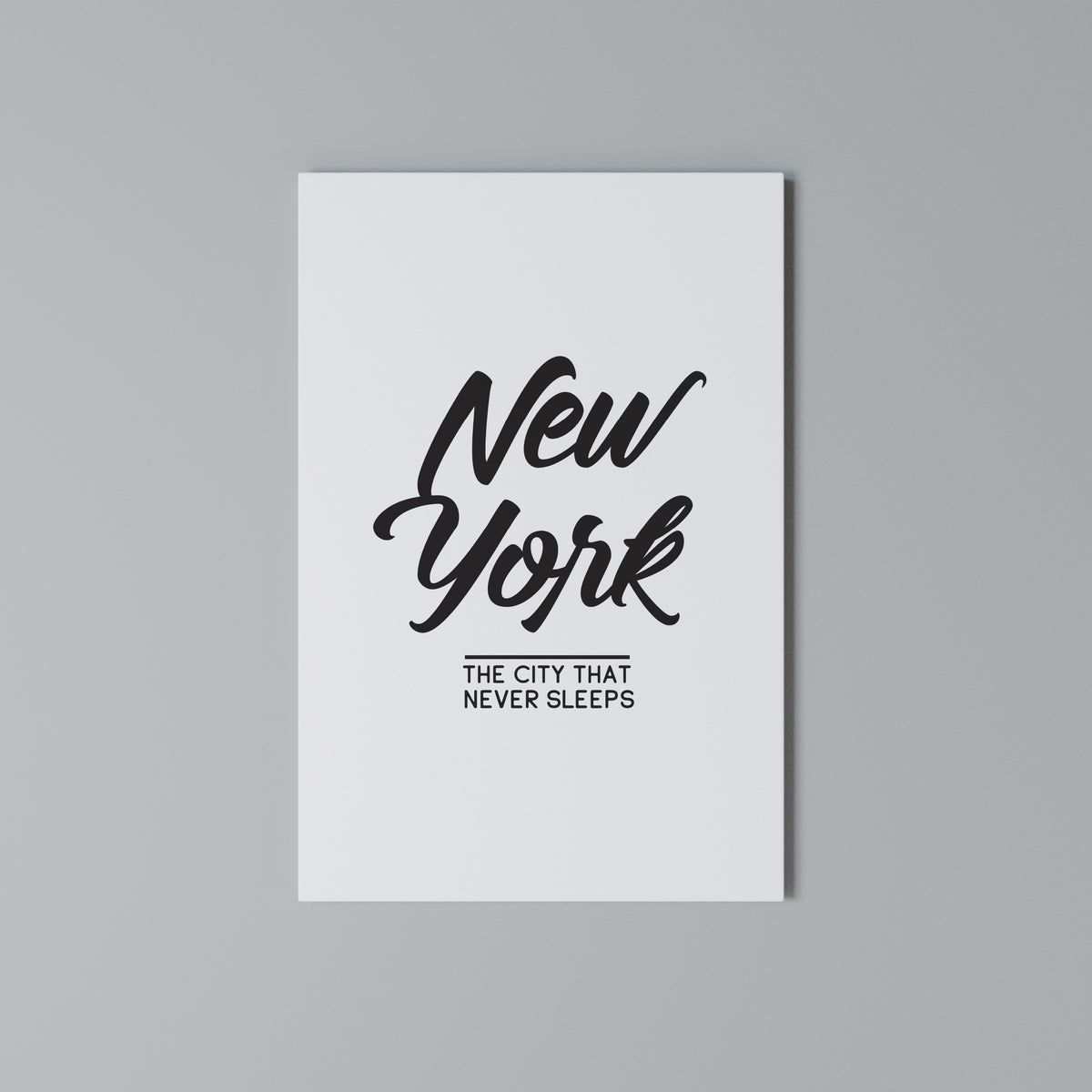 AWAKE IN NYC Vertical Canvas Print