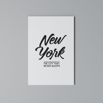 AWAKE IN NYC Vertical Canvas Print