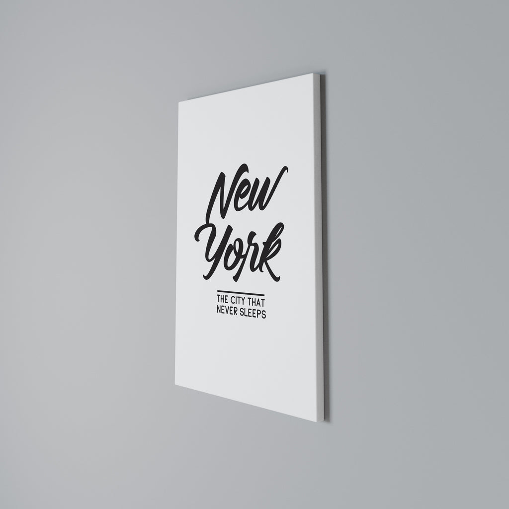 AWAKE IN NYC Vertical Canvas Print