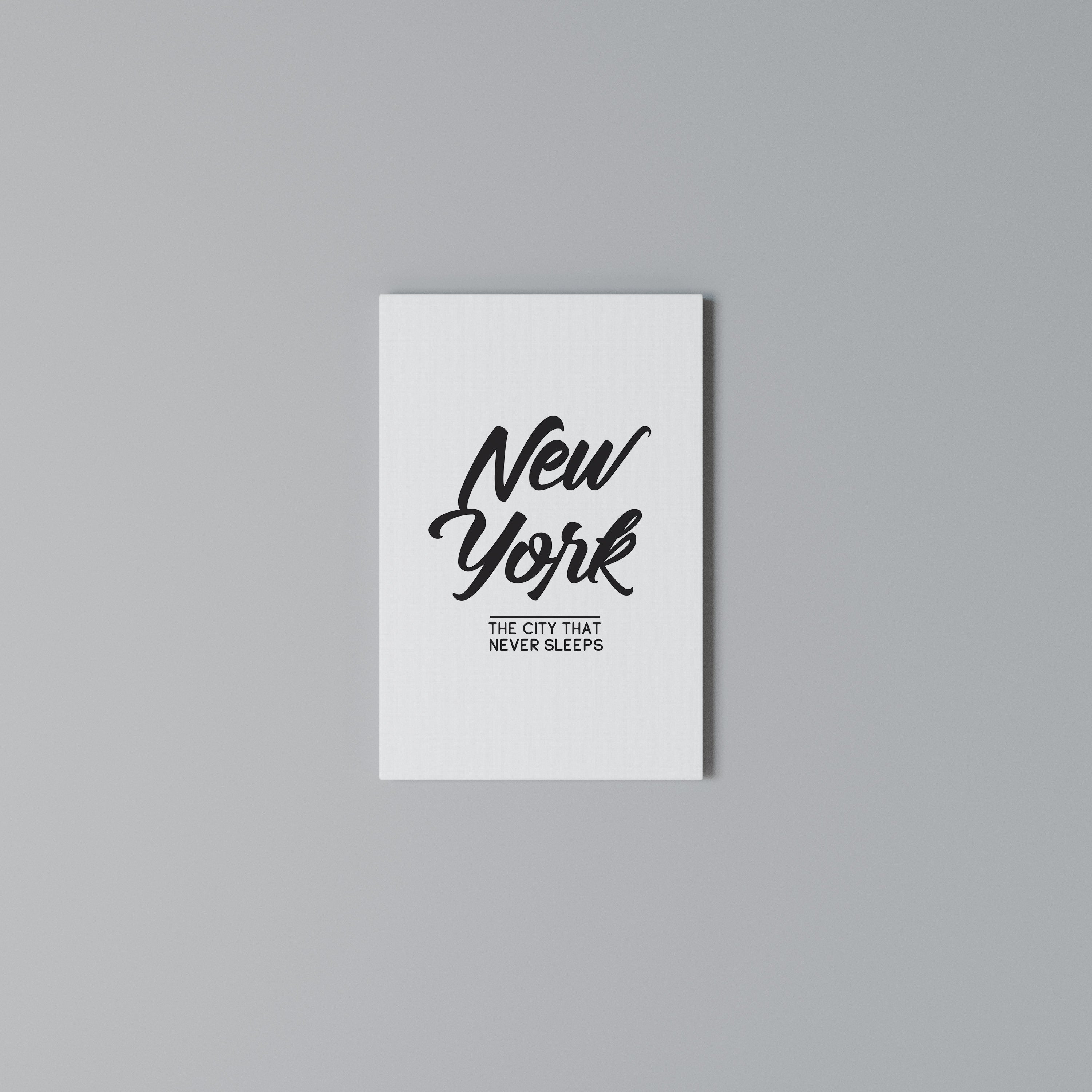 AWAKE IN NYC Vertical Canvas Print