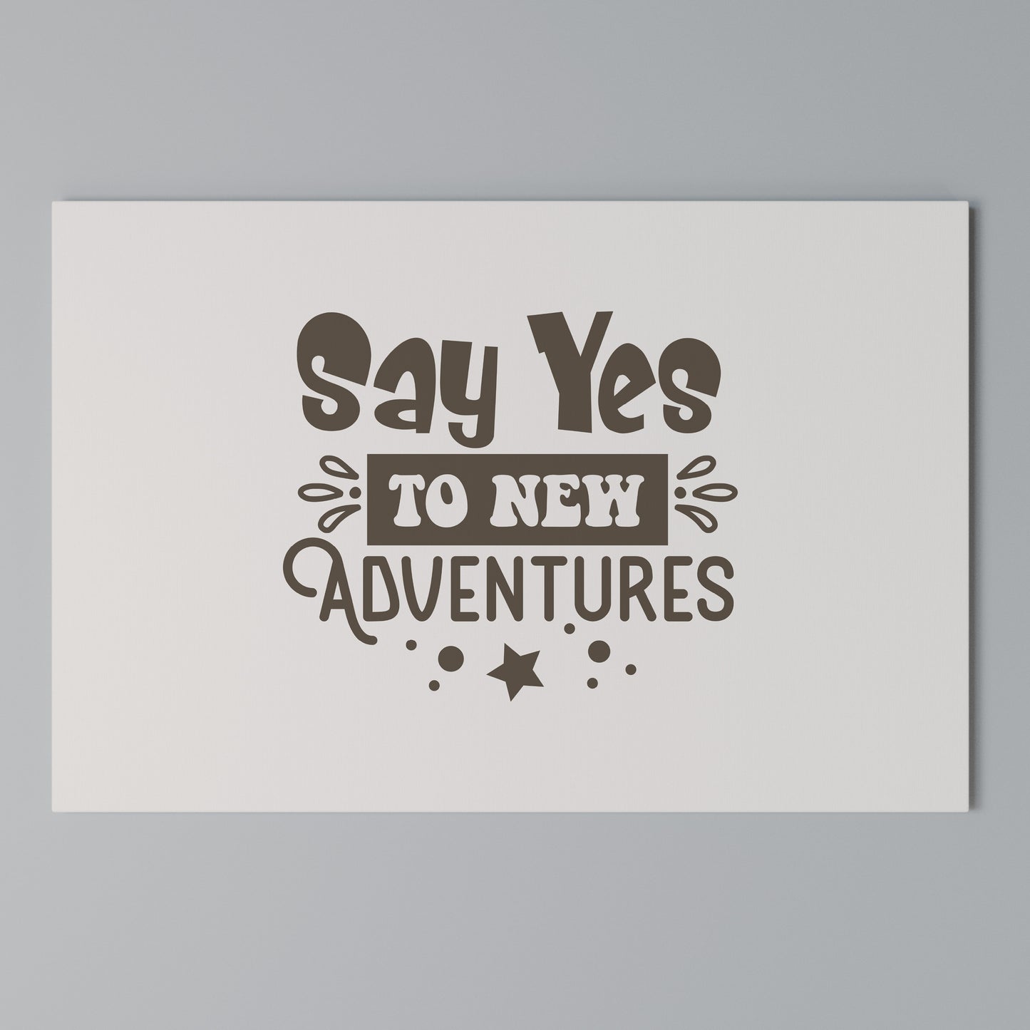 ADVENTURE AWAITS YOU Horizontal Canvas Print
