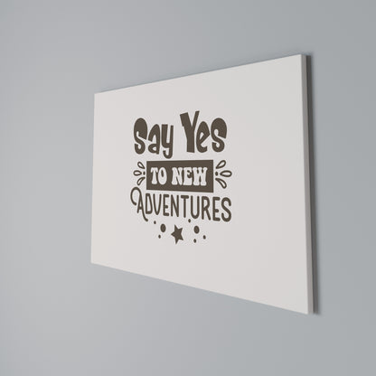 ADVENTURE AWAITS YOU Horizontal Canvas Print