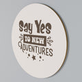 ADVENTURE AWAITS YOU Round Wall Art