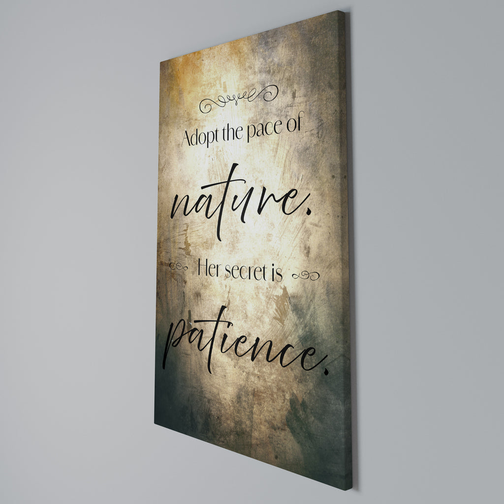 HARMONY WITH NATURE Vertical Canvas Print