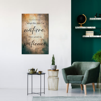 HARMONY WITH NATURE Vertical Canvas Print