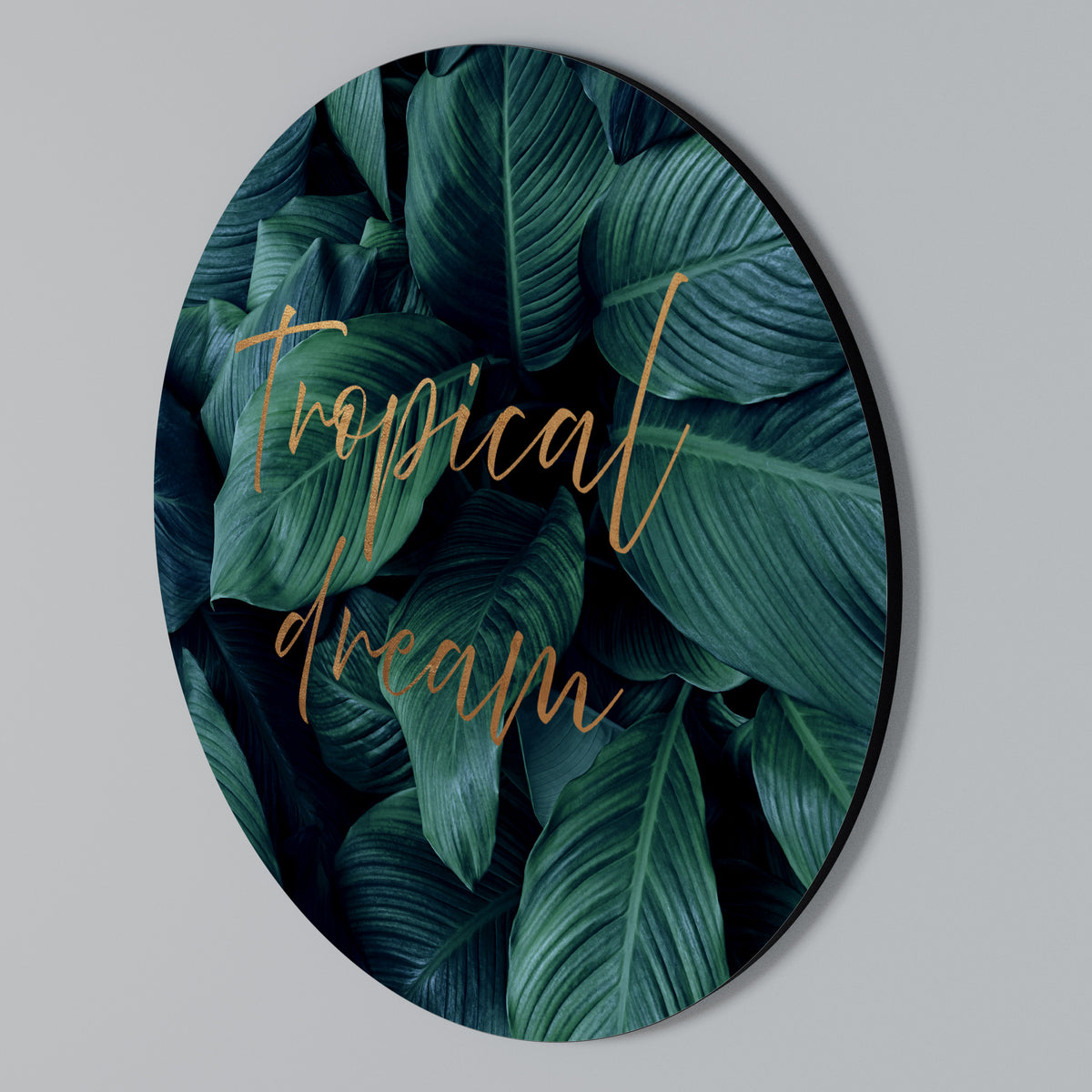 TROPICAL BLISS Kulatá nástěnná dekorace