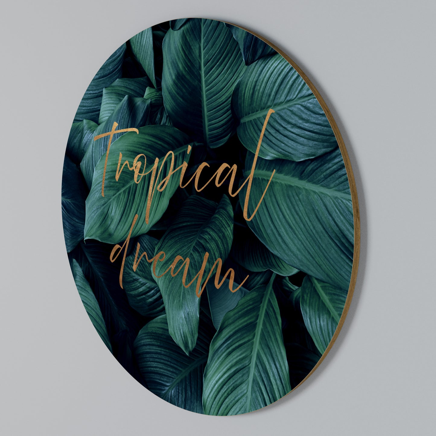 TROPICAL BLISS Kulatá nástěnná dekorace