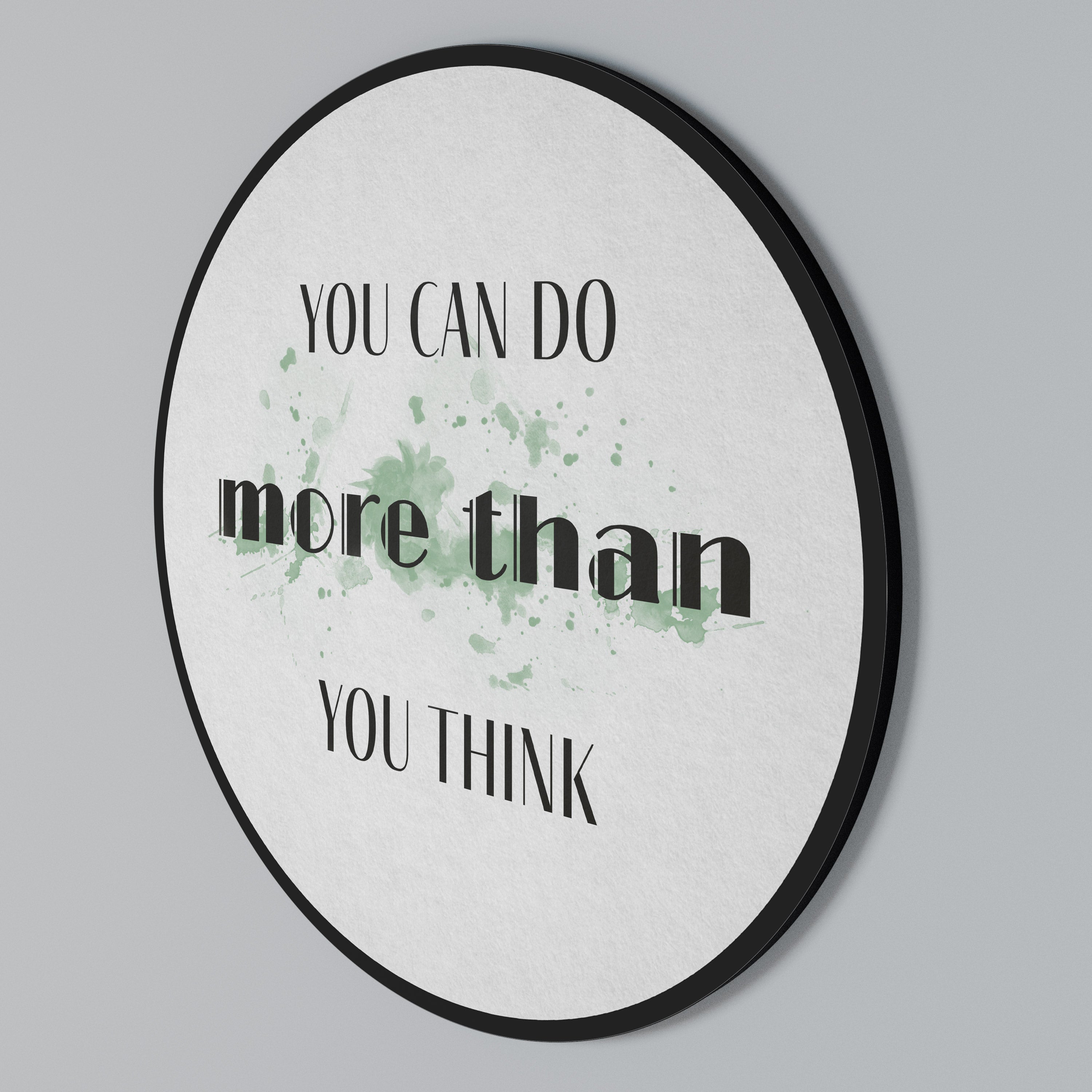 BELIEVE AND ACHIEVE Round Wall Art