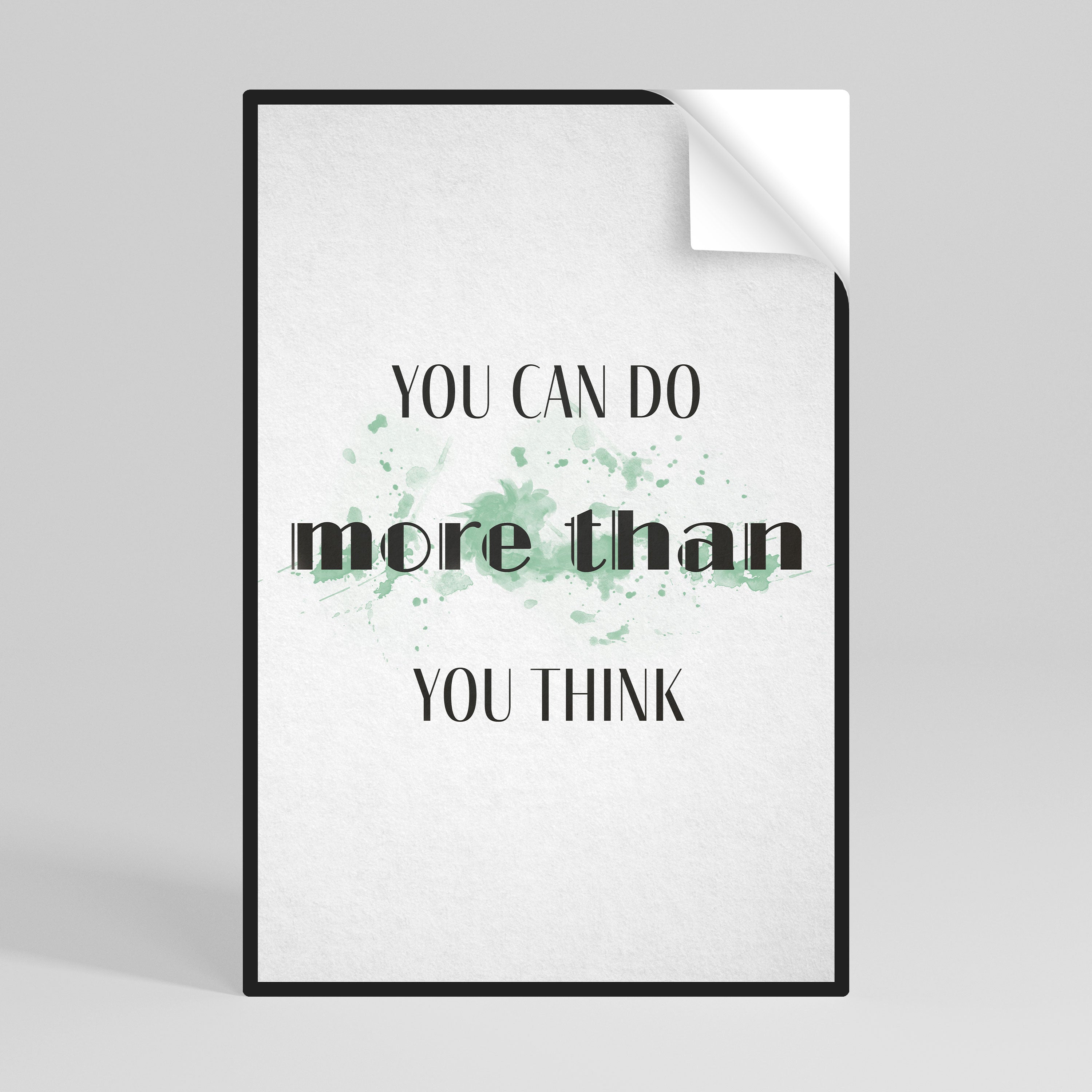 BELIEVE AND ACHIEVE Svislý samolepicí plakát