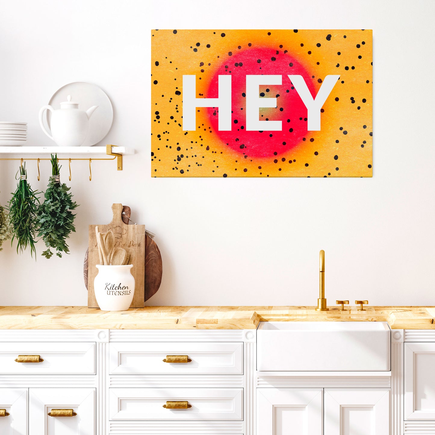 HEY THERE Horizontal Canvas Print