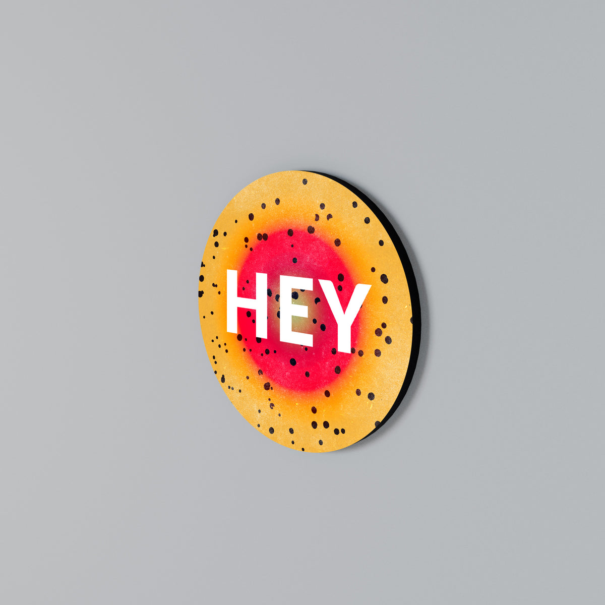 HEY THERE Kulatá nástěnná dekorace