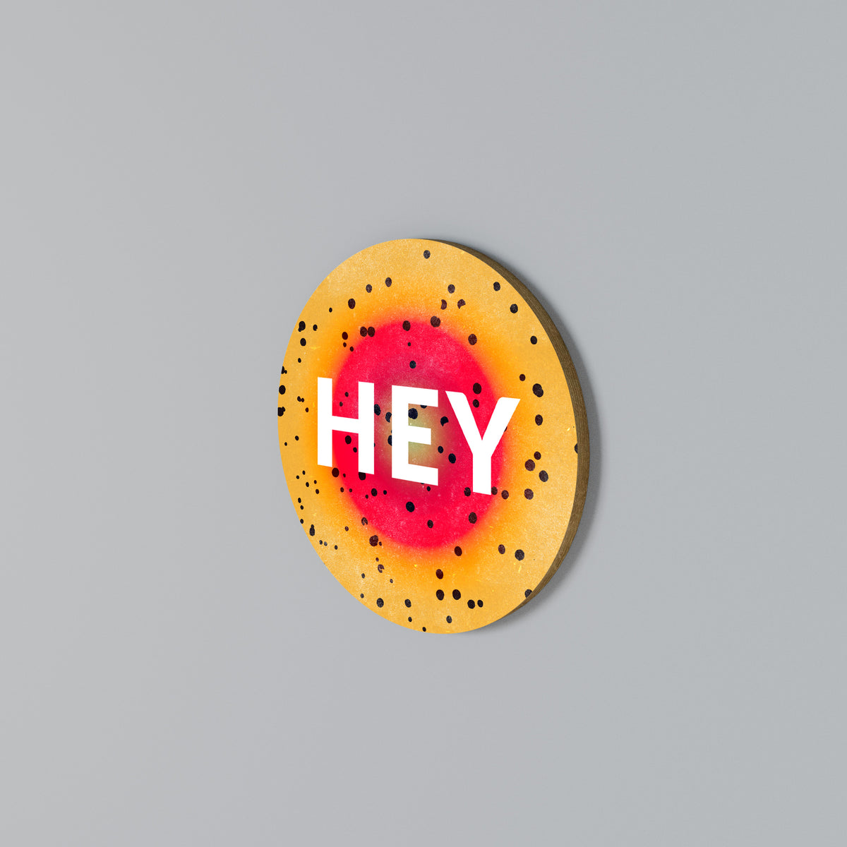 HEY THERE Kulatá nástěnná dekorace