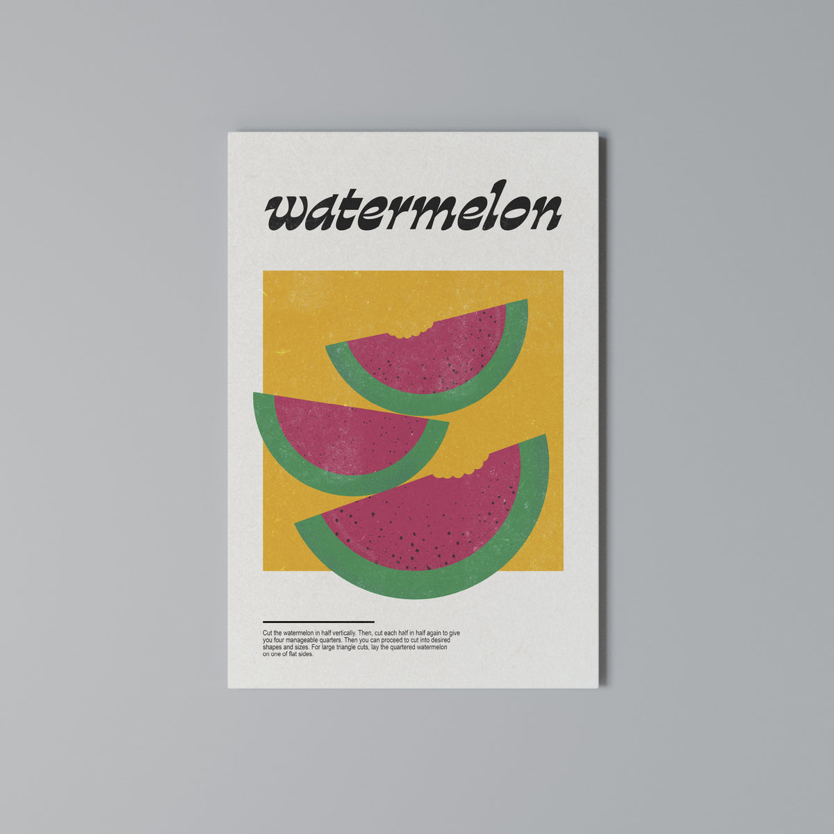 WATERMELON WHIMSY Vertical Canvas Print
