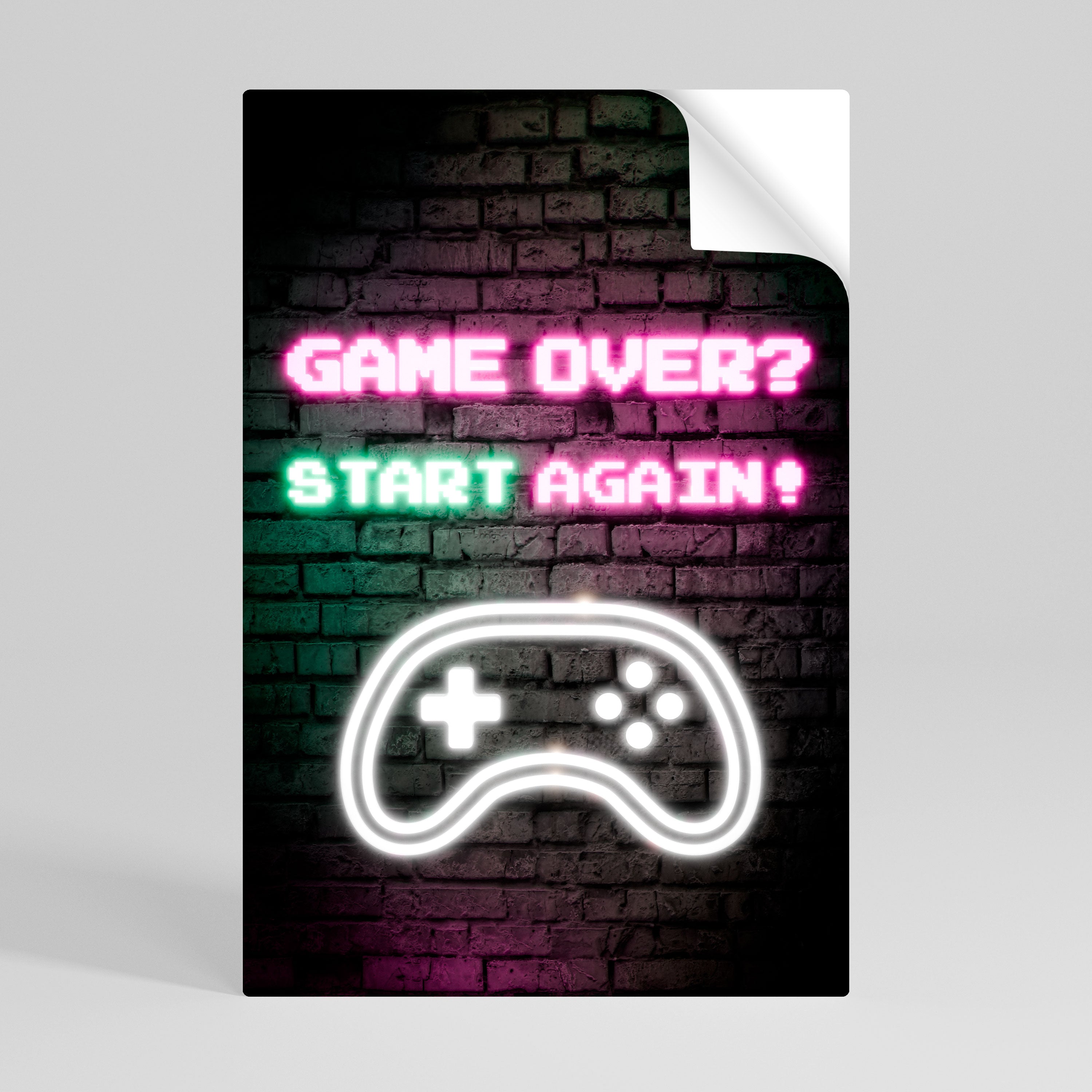 RESPAWN YOUR ADVENTURE Svislý samolepicí plakát