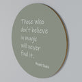 MAGIC OF BELIEF Round Wall Art