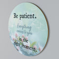 PATIENCE IN BLOOM Round Wall Art