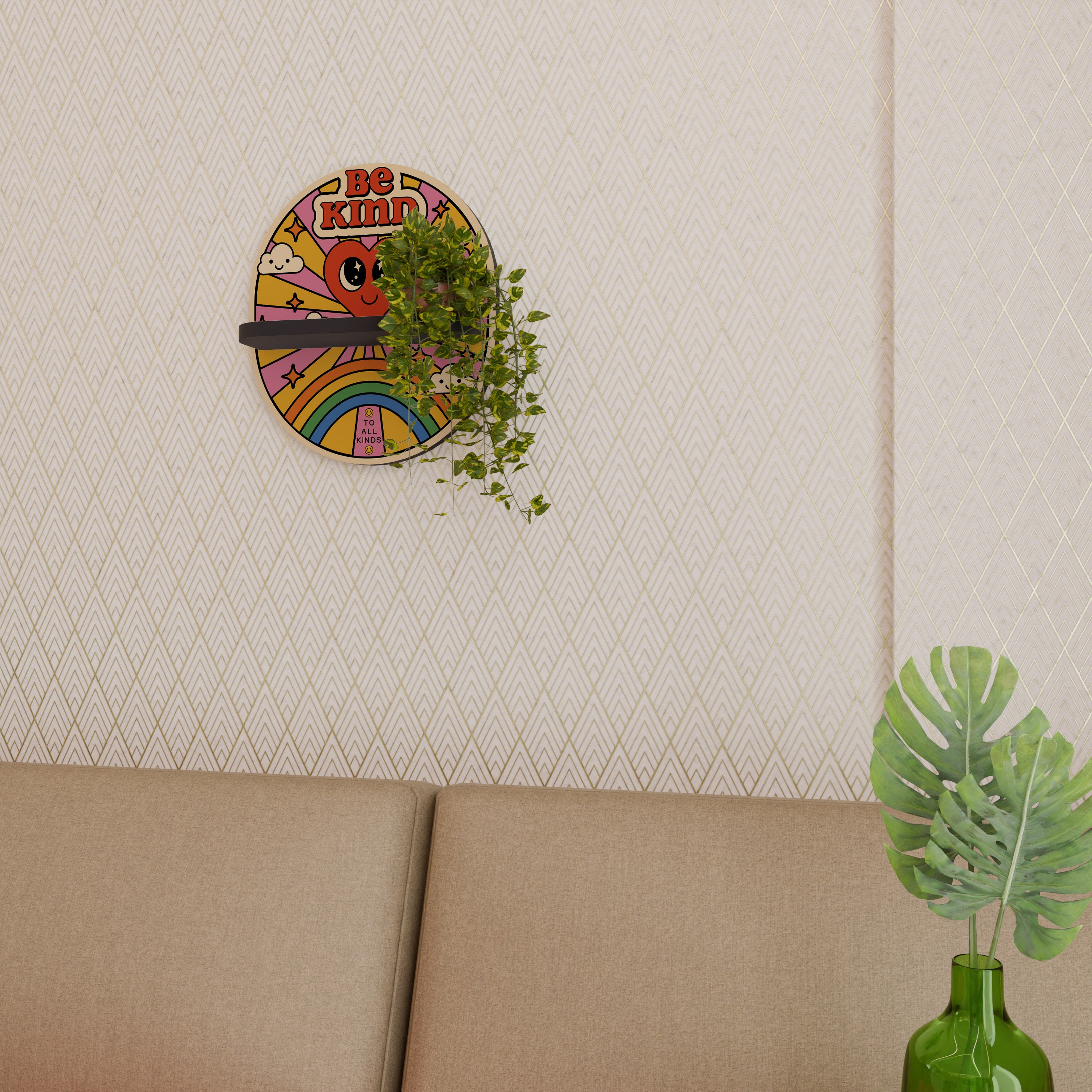 BE KIND Designová police