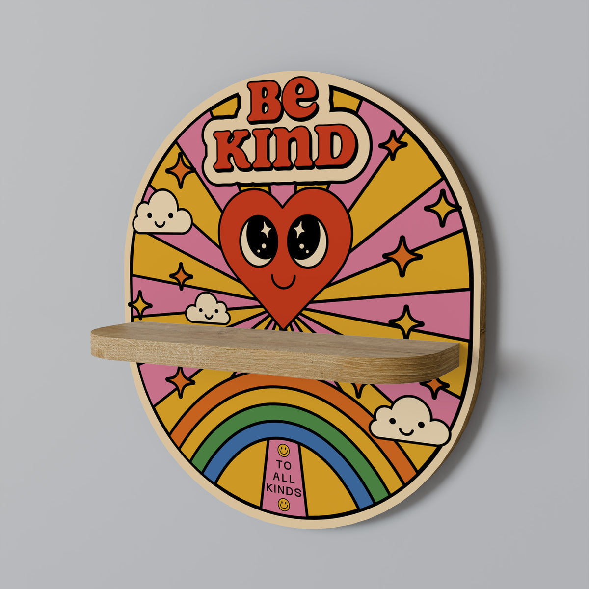 BE KIND Designová police