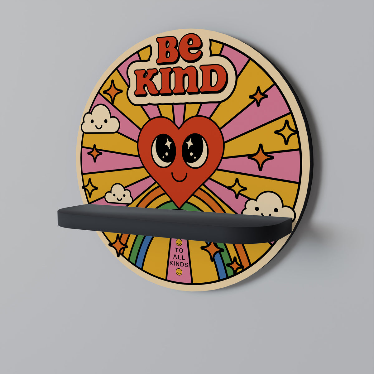 BE KIND Designová police