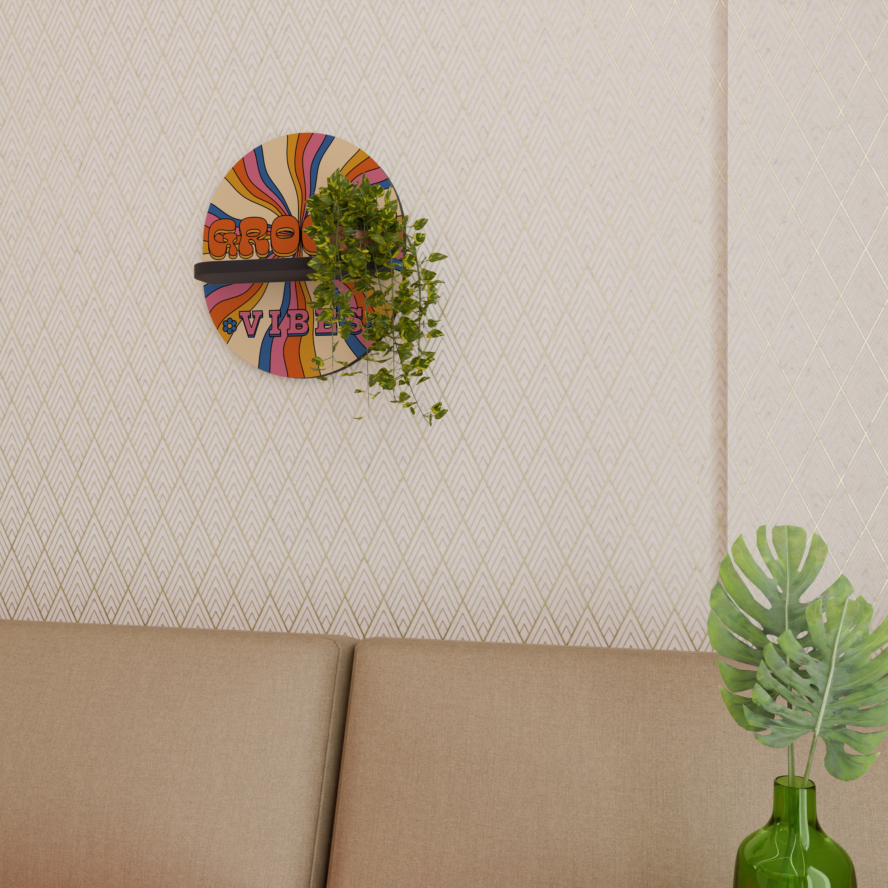 RADIANT GROOVY VIBES Designová police