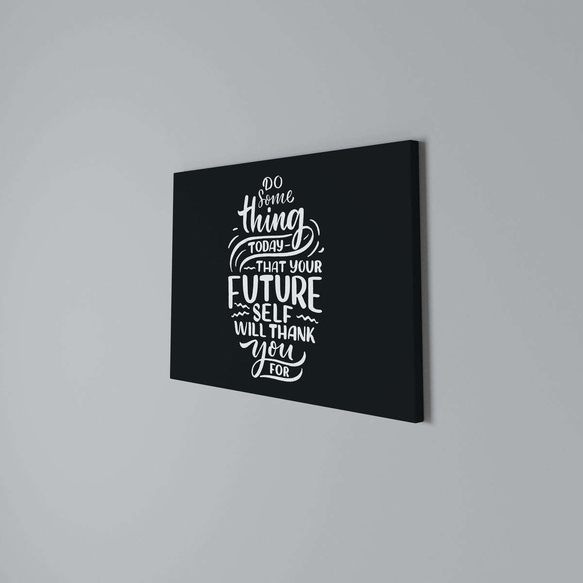 DO SOMETHING TODAY Horizontal Canvas Print
