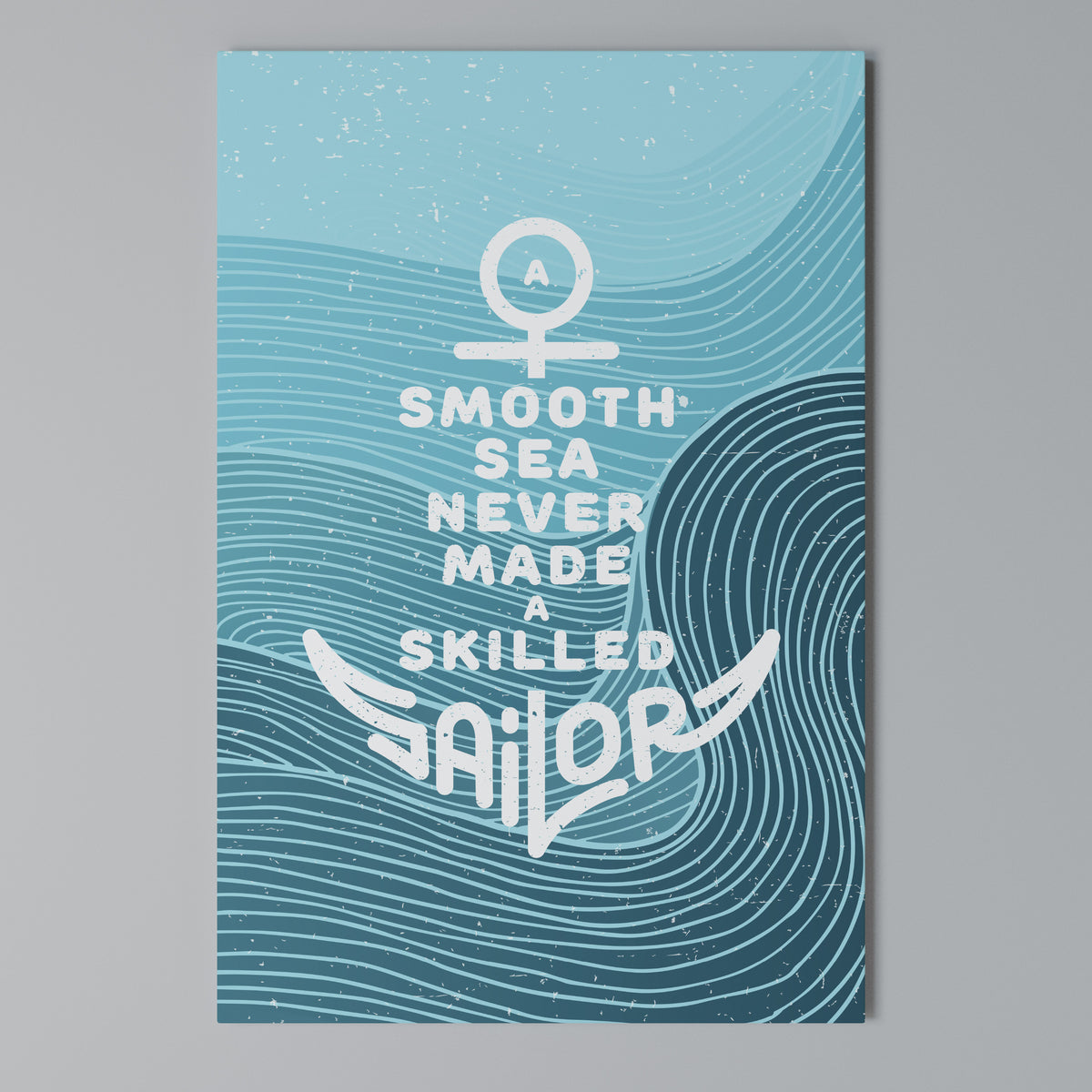 SKILLED SAILOR Vertical Canvas Print