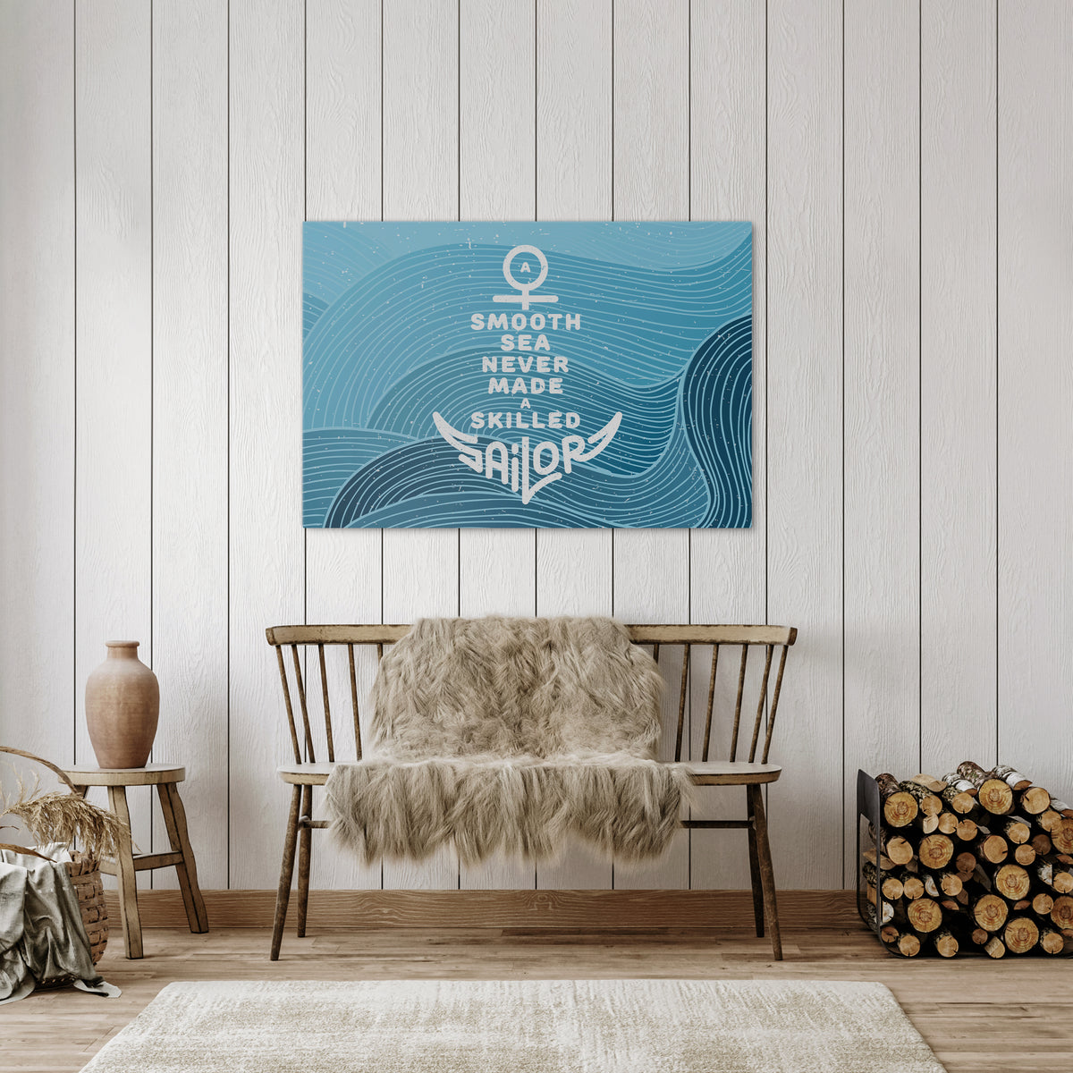 SKILLED SAILOR Horizontal Canvas Print