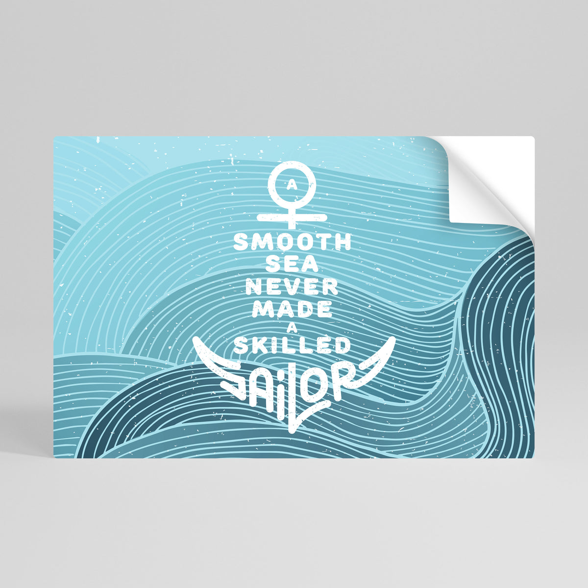 SKILLED SAILOR Vodorovný samolepicí plakát