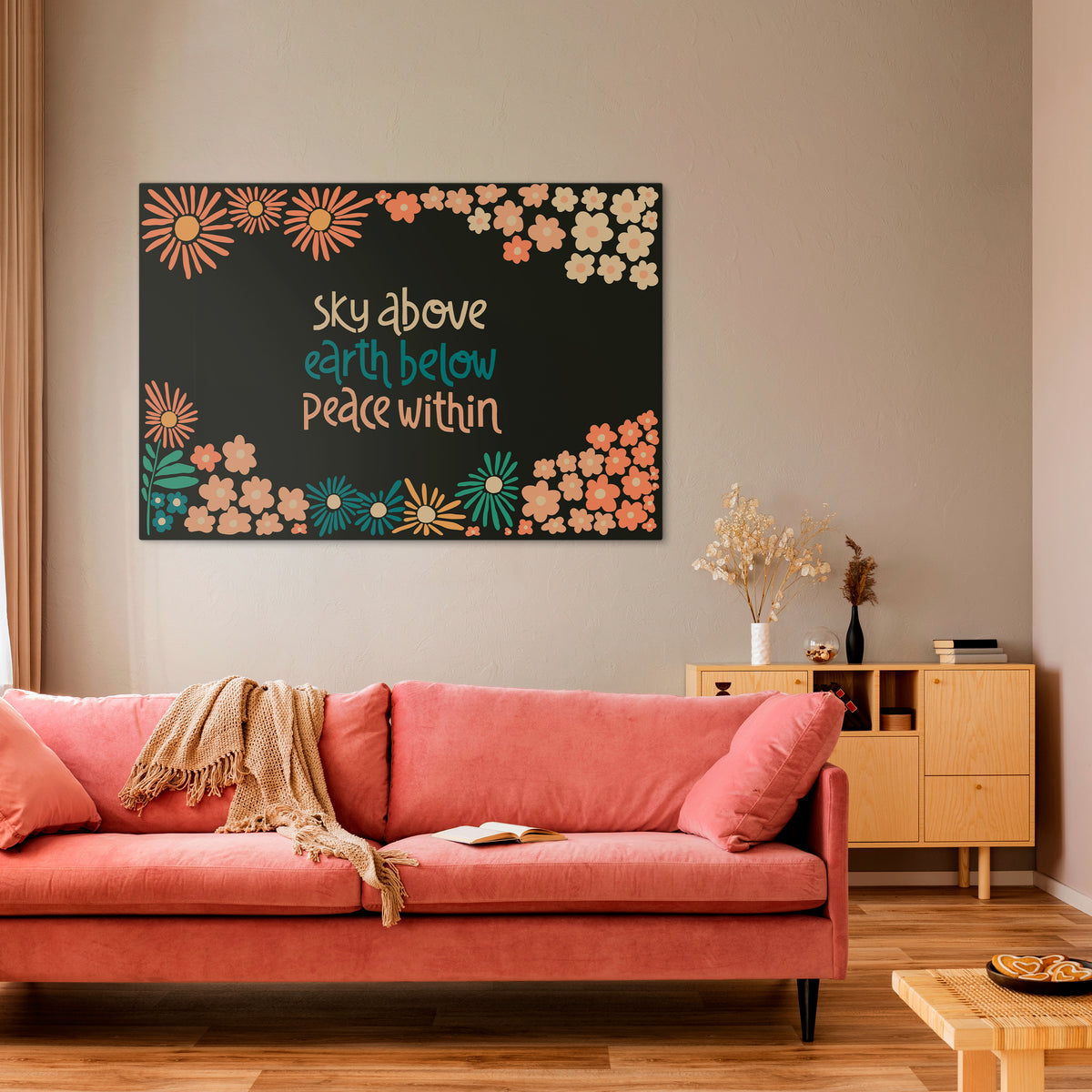 PEACE WITHIN Horizontal Canvas Print