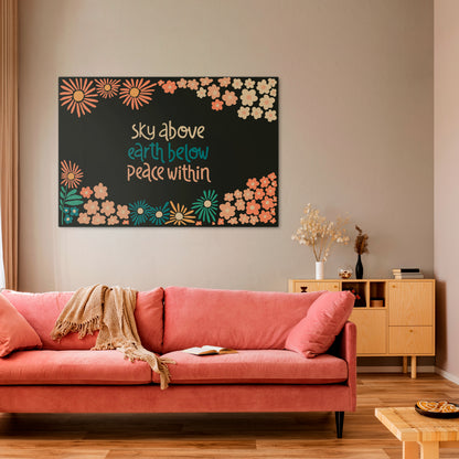 PEACE WITHIN Horizontal Canvas Print