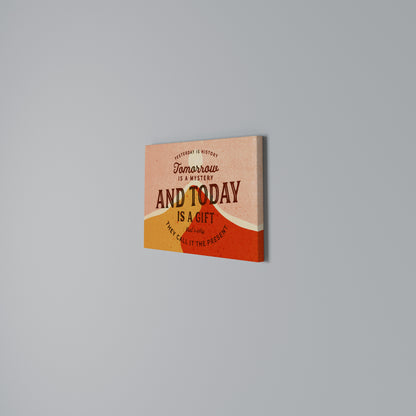TODAY IS A GIFT Horizontal Canvas Print