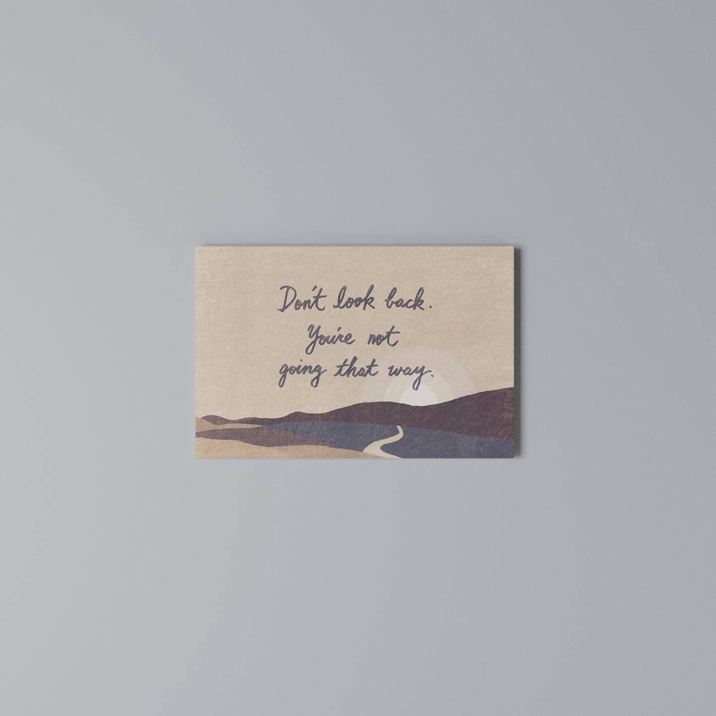 DON'T LOOK BACK Horizontal Canvas Print