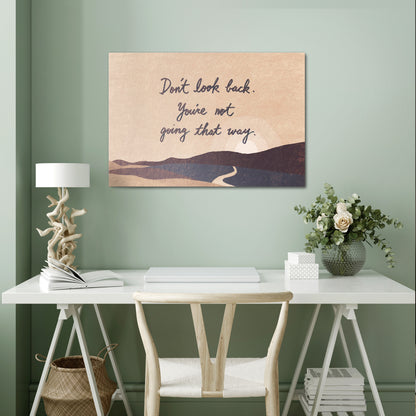 DON'T LOOK BACK Horizontal Canvas Print