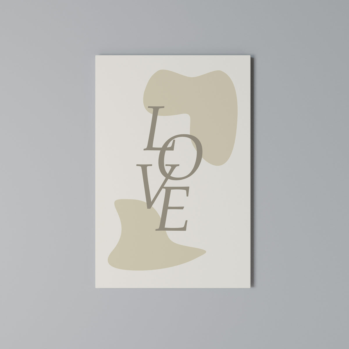 LOVE IN FORM Vertical Canvas Print