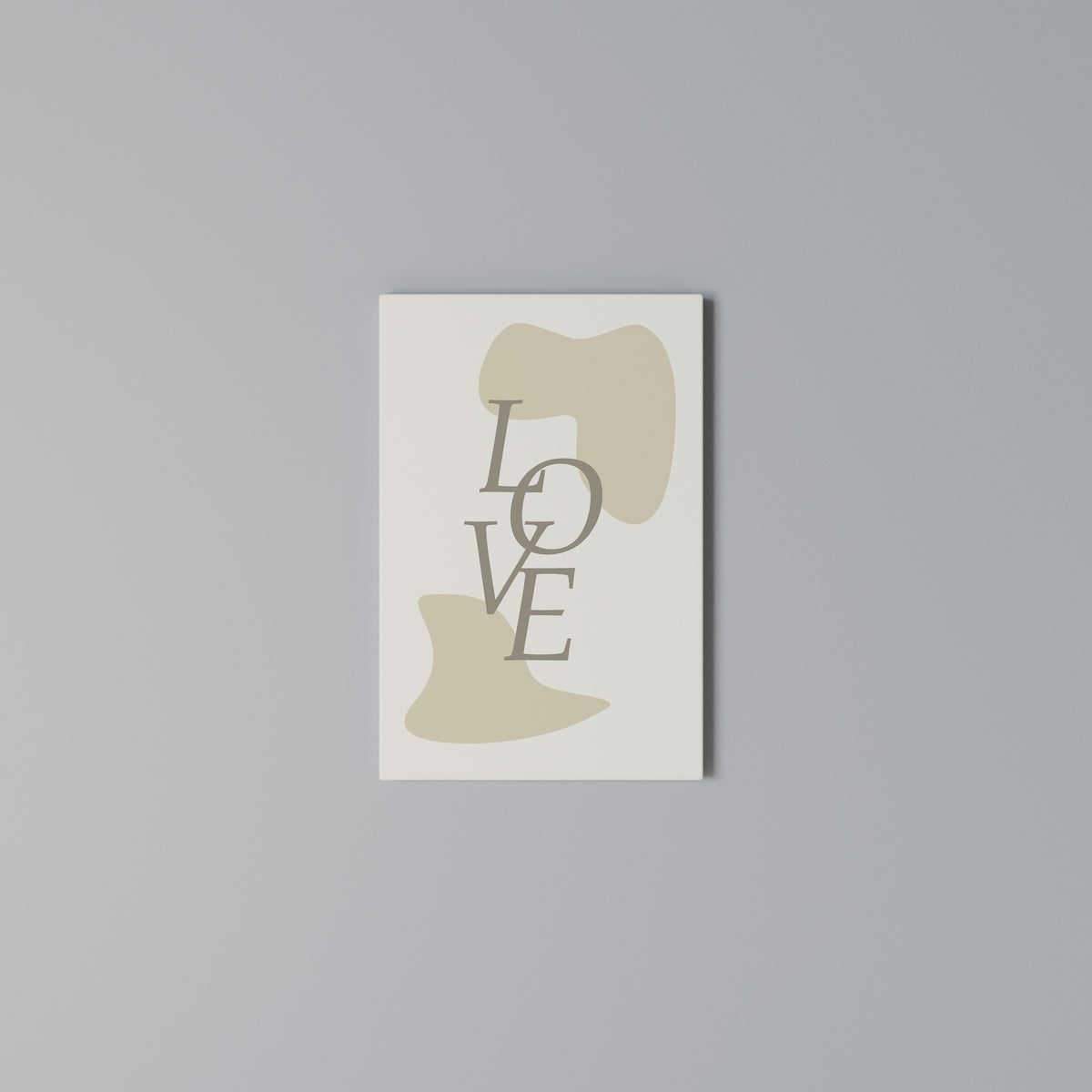 LOVE IN FORM Vertical Canvas Print