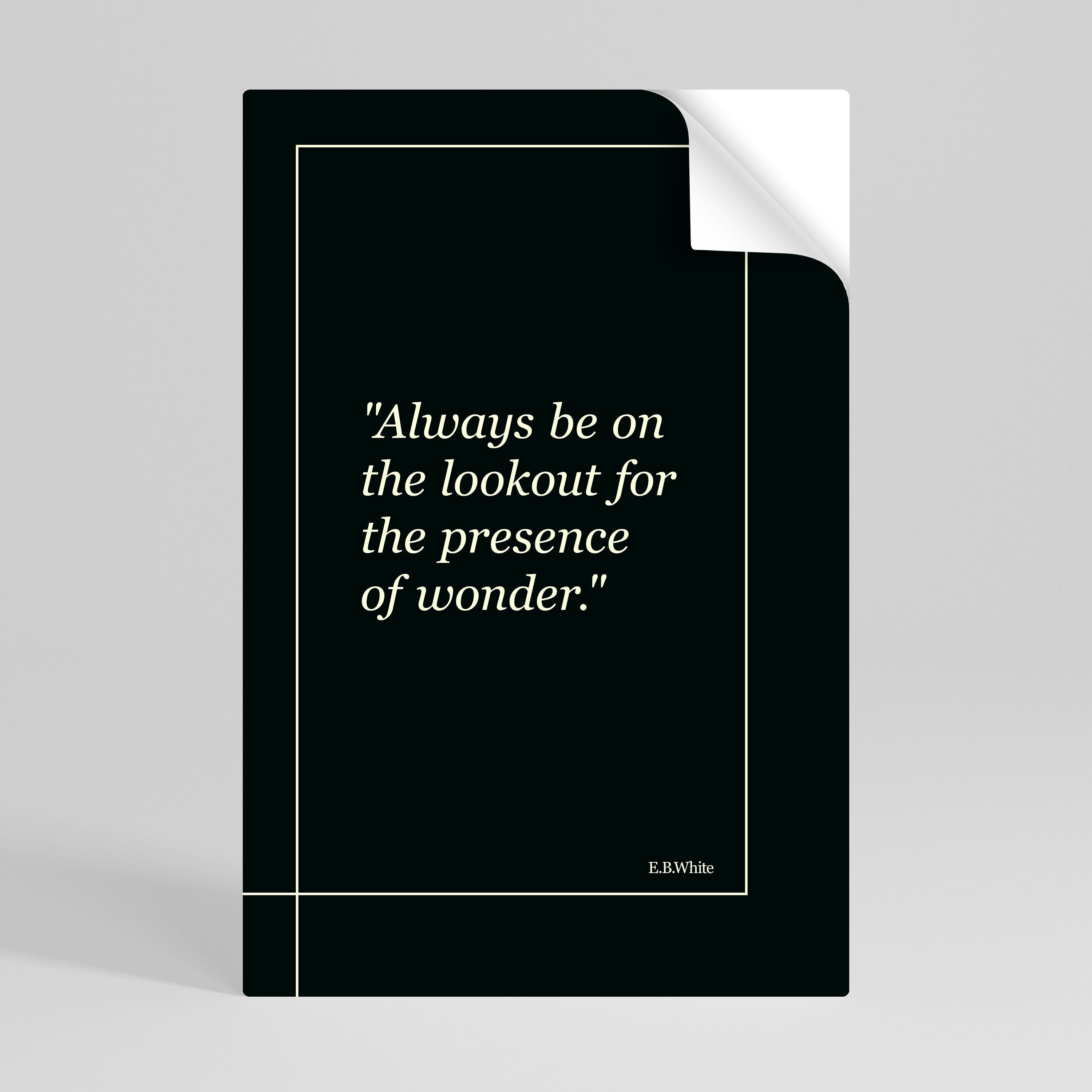 WONDERS UNVEILED Peel and Stick Vertical Poster