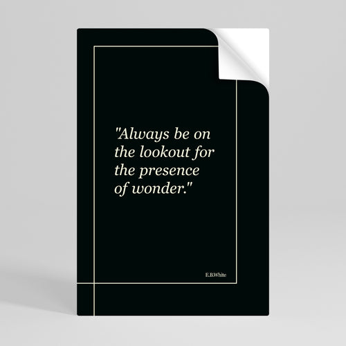 WONDERS UNVEILED Svislý samolepicí plakát