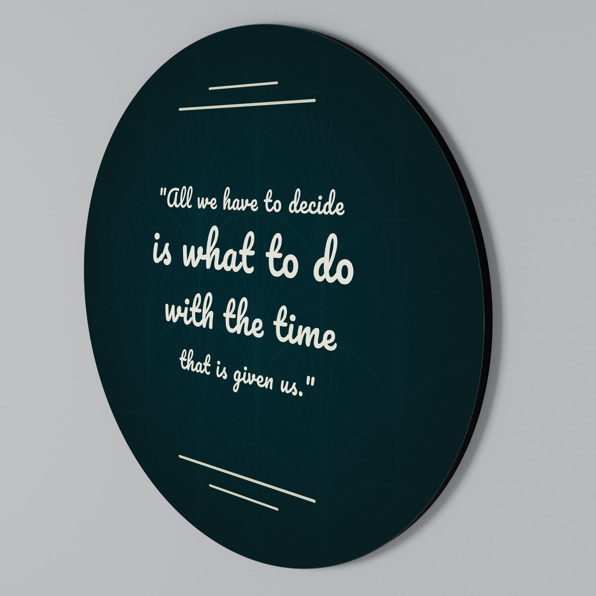 DECISIONS IN MOMENTS Kulatá nástěnná dekorace