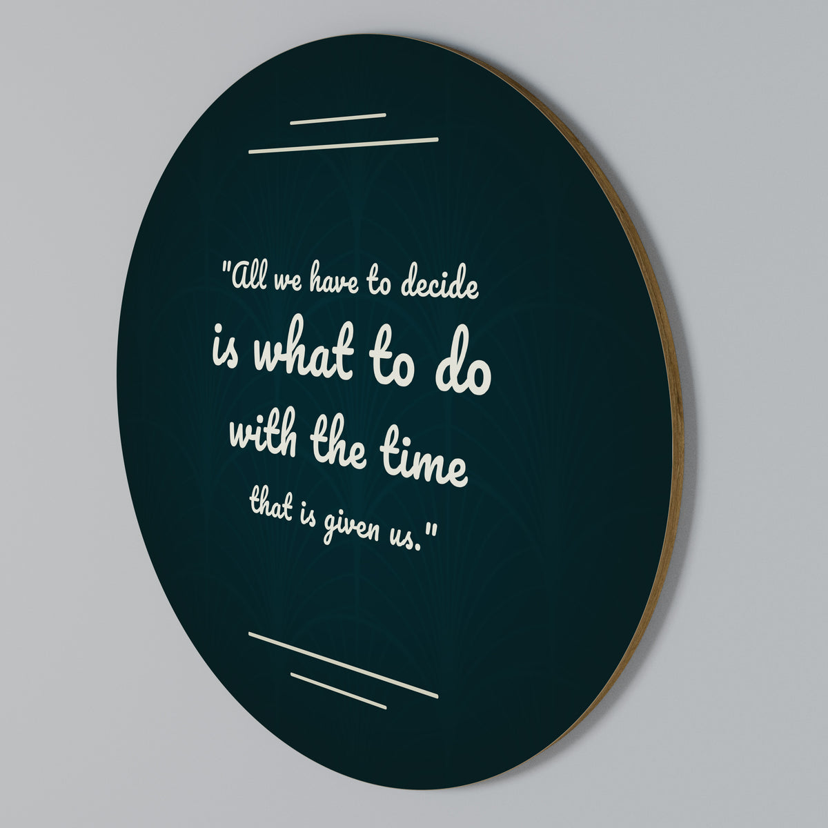 DECISIONS IN MOMENTS Kulatá nástěnná dekorace